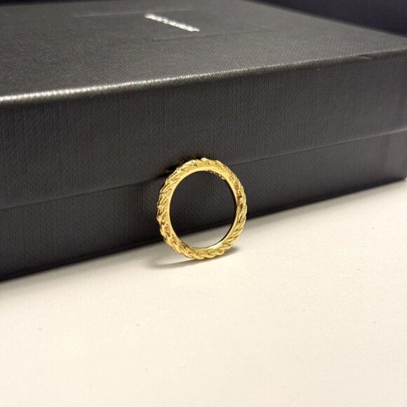 Saint Laurent Paris Gold Plated Ring